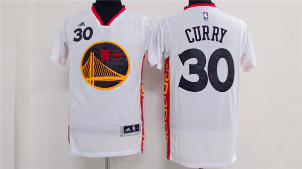 2017 NBA Golden State Warriors #30 Stephen Curry Chinese white Jerseys->boston celtics->NBA Jersey